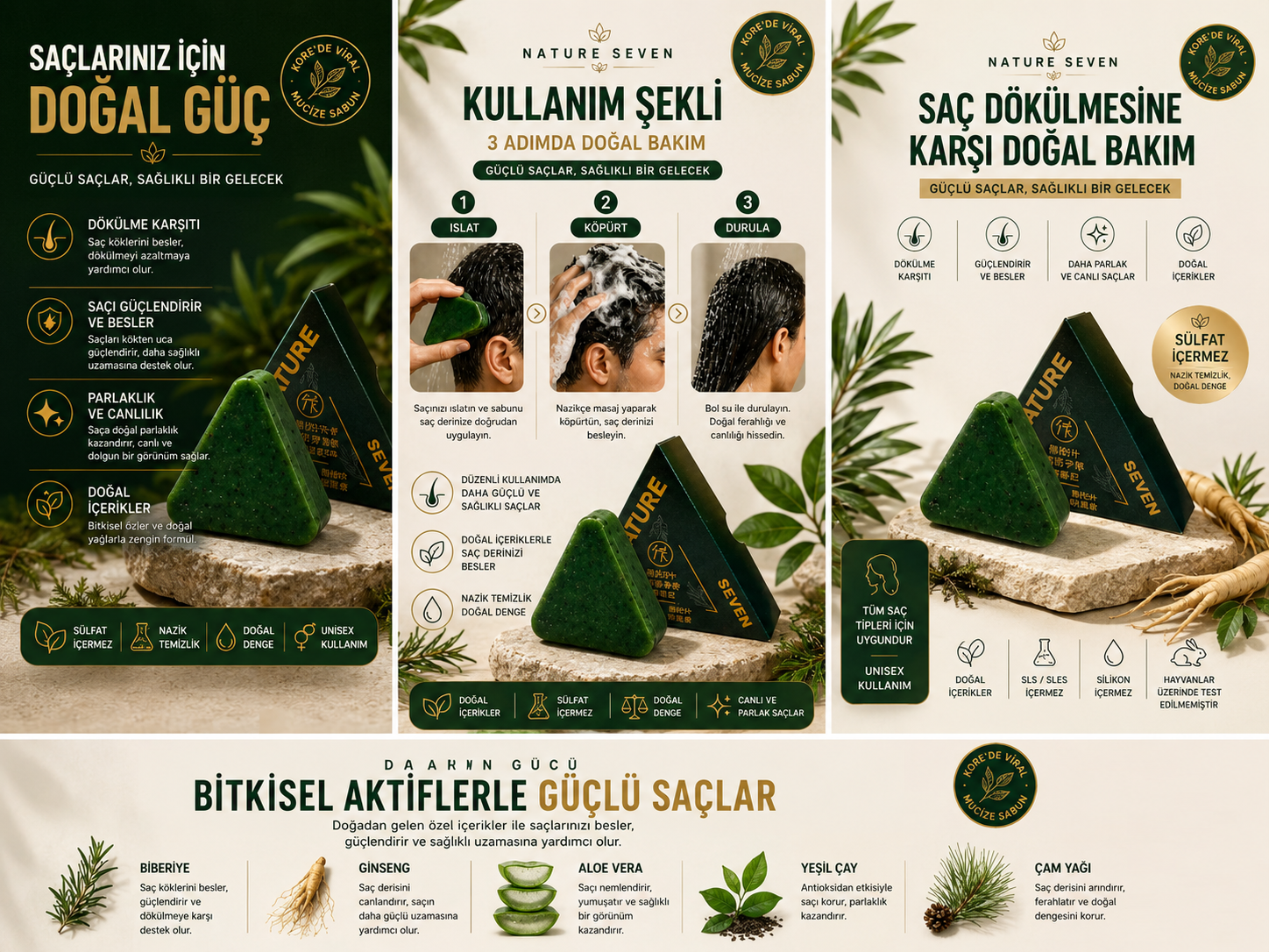 LÉVÂRE SERRÉA Biberiyeli Saç Bakım Sabunu
